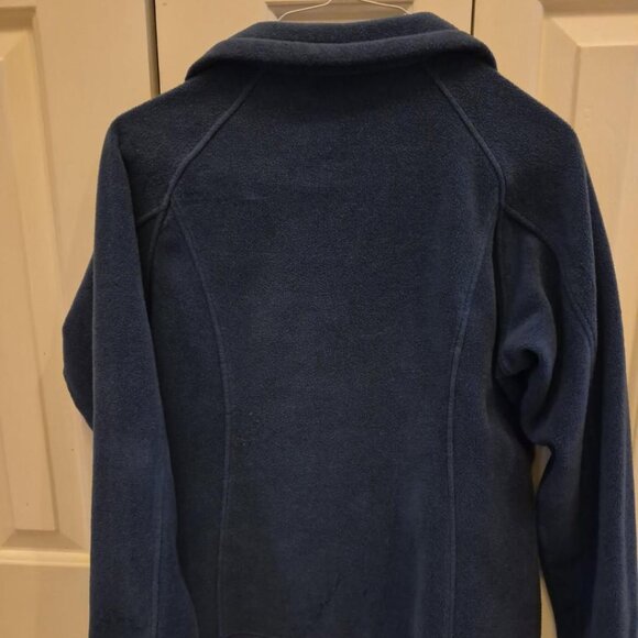 Women's dark blue Columbia fleece jacket - zippered pockets and jacket - size L - Picture 3 of 4
